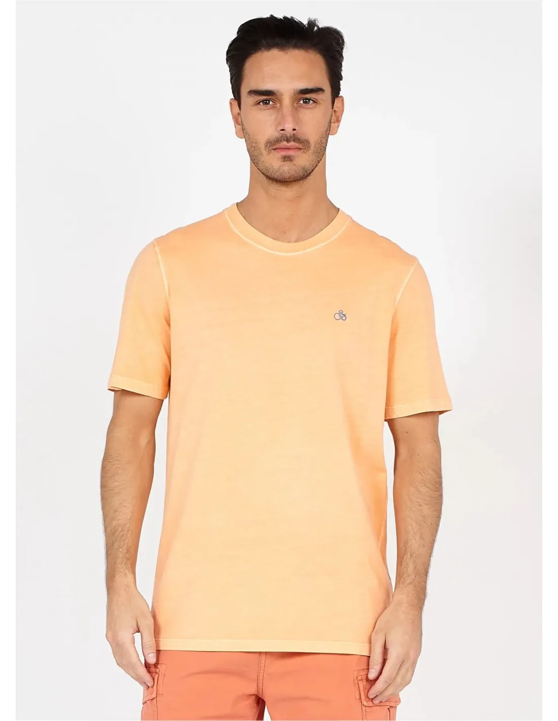 Camiseta Logo Bordado Naranja