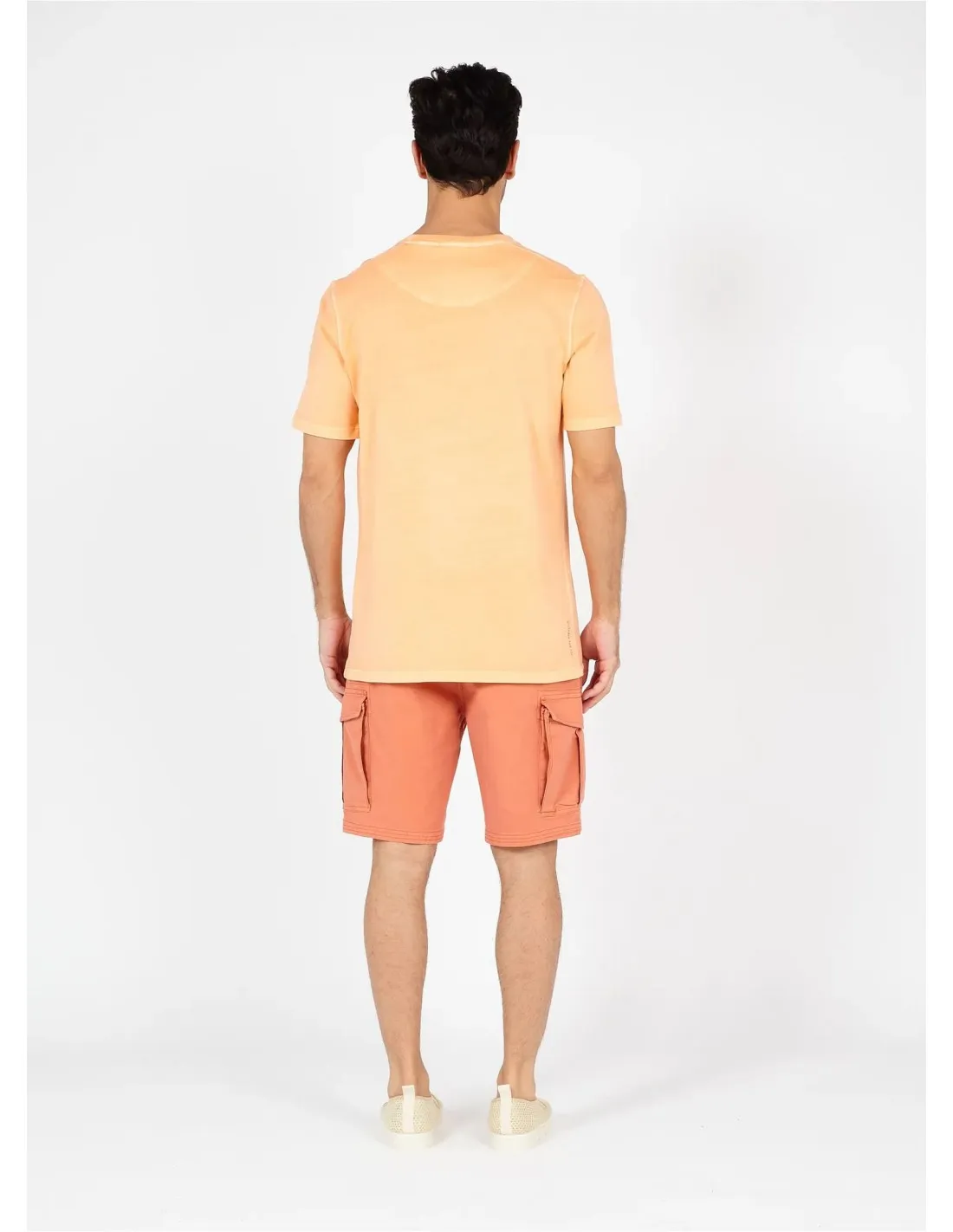 Camiseta Logo Bordado Naranja