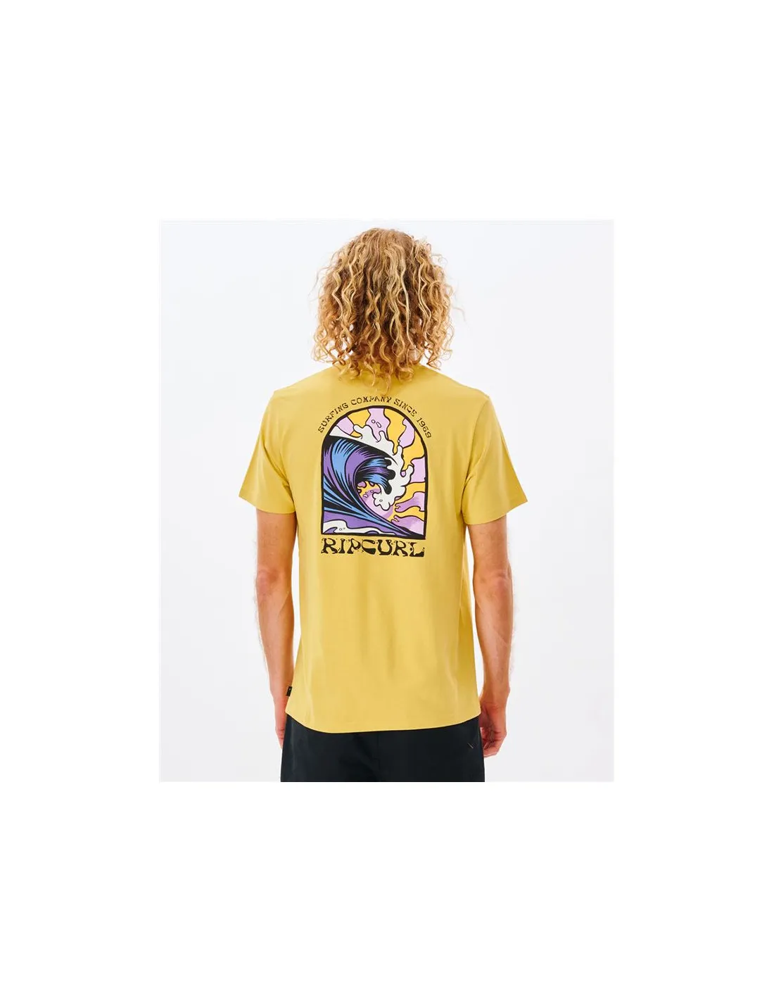 Camiseta Rip Curl Rays and Hazed Tee Hombre Yellow