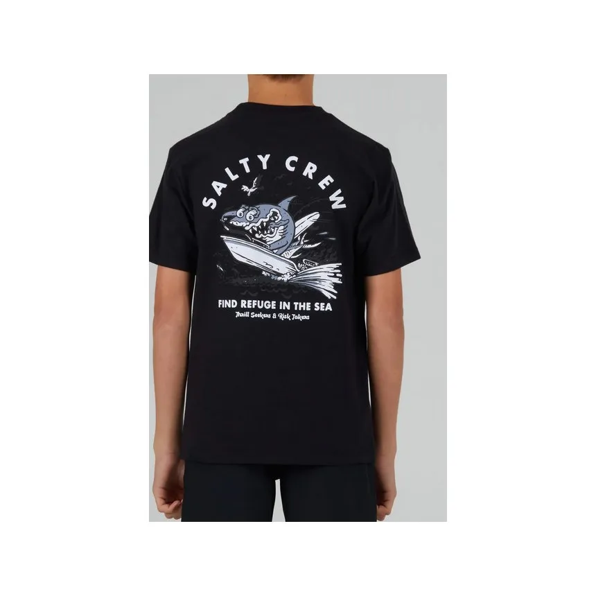 Camiseta Salty Crew Hot Rod Shark Para Niños