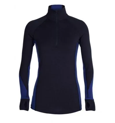 Camiseta técnica de manga larga para mujer Icebreaker BodyfitZONE 260 Zone (Midnight Navy/ Royal Navy)