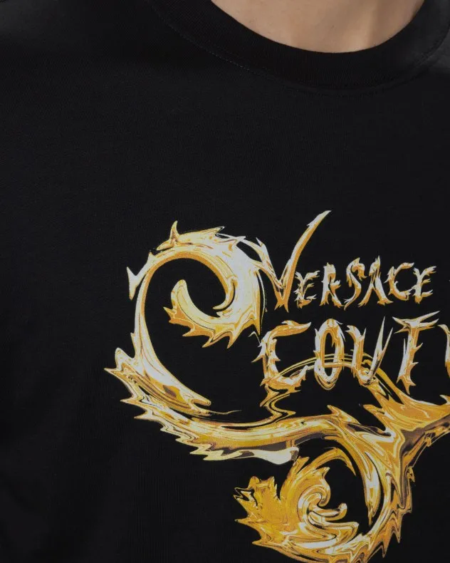 Camiseta Versace Jeans Couture 77GAHC00 Negro