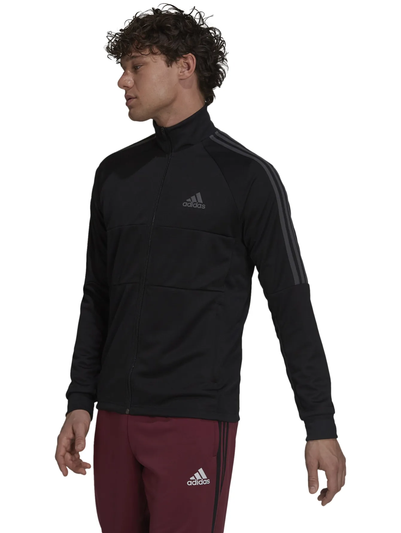 Chamarra Adidas Aeroready Negro Para Hombre