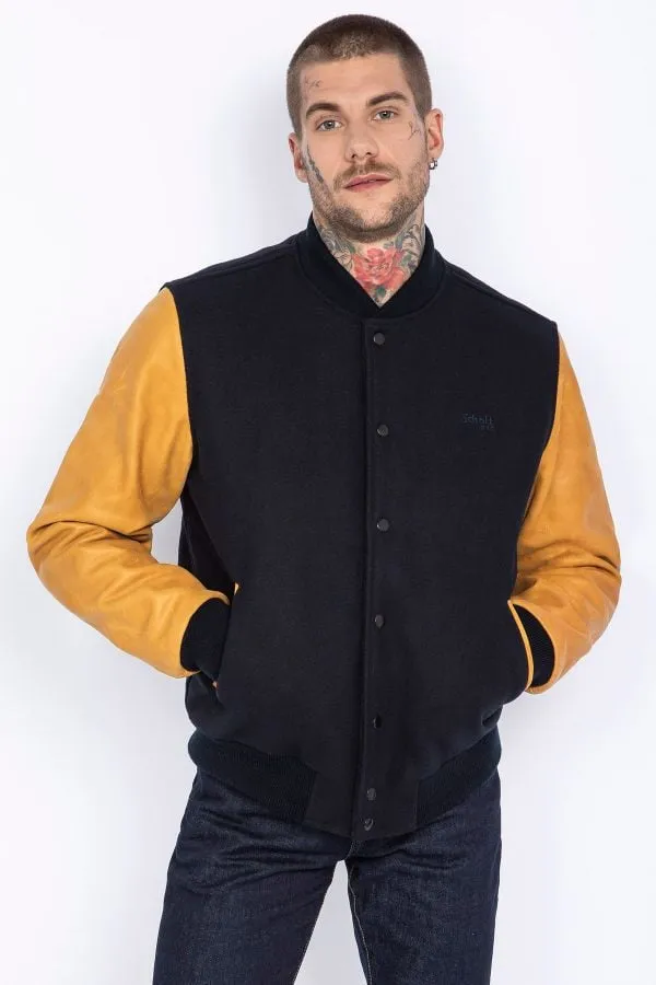Chaqueta Hombre Schott Lcusa Navy/Cognac