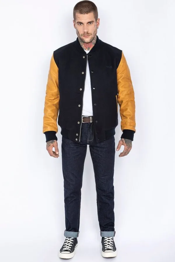 Chaqueta Hombre Schott Lcusa Navy/Cognac