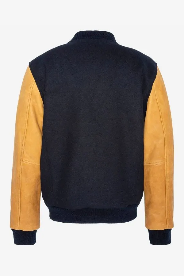 Chaqueta Hombre Schott Lcusa Navy/Cognac
