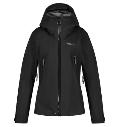 Chaqueta impermeable Rab Kangri Gtx (Negro) mujer