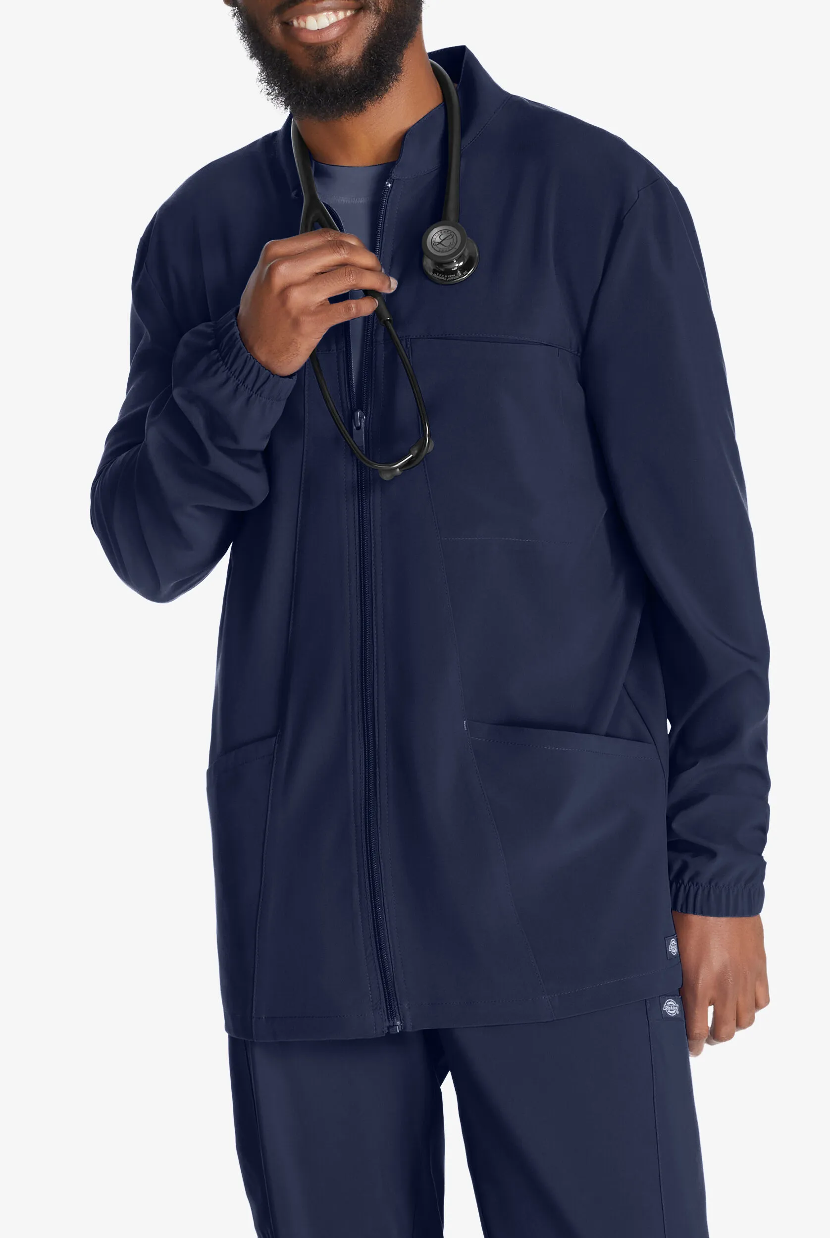 Chaqueta médica Dickies EDS Essentials STRETCH con cremallera y 3 bolsillos para hombre