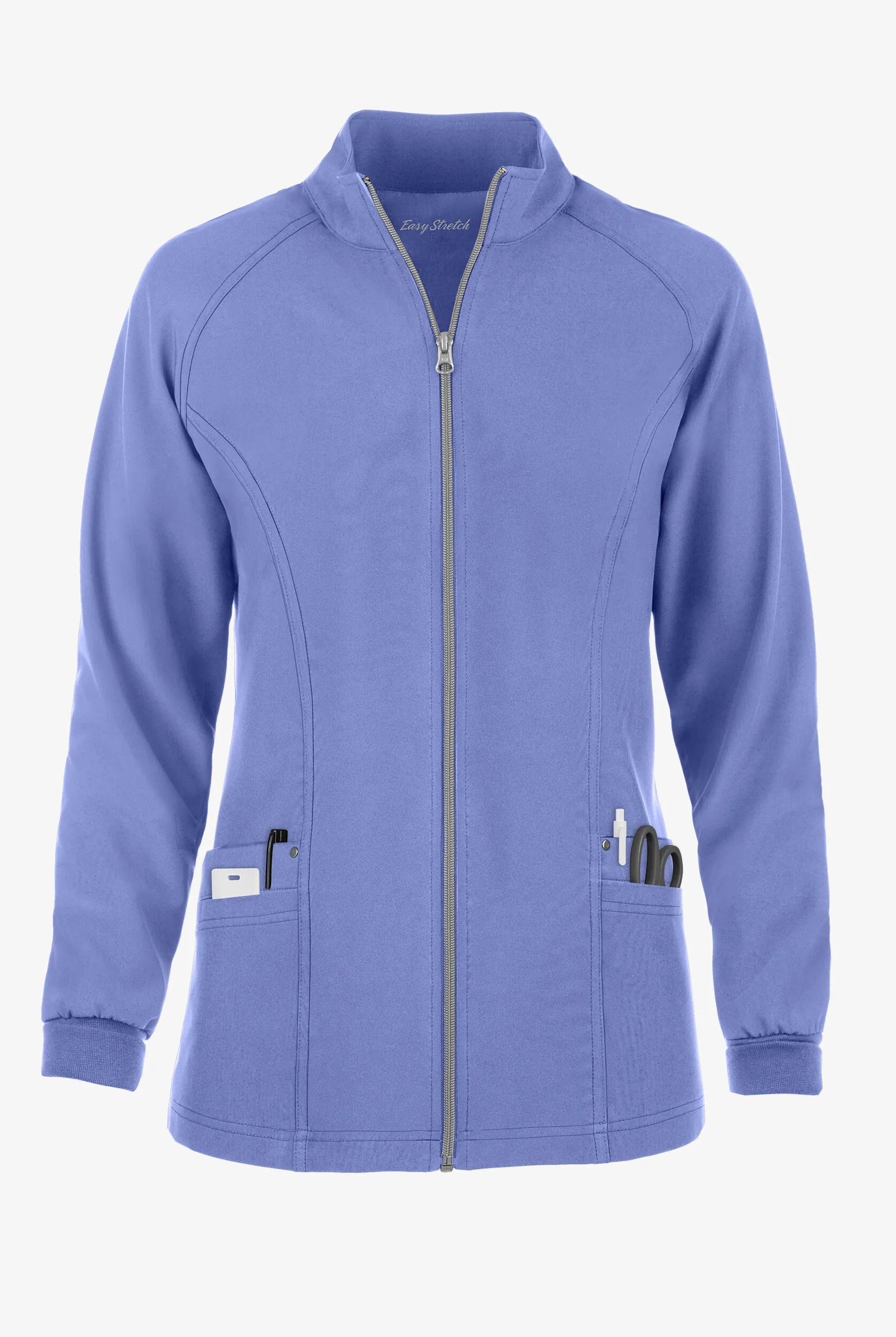 Chaqueta médica Easy STRETCH Zadie con mangas raglán con 4 bolsillos para mujer