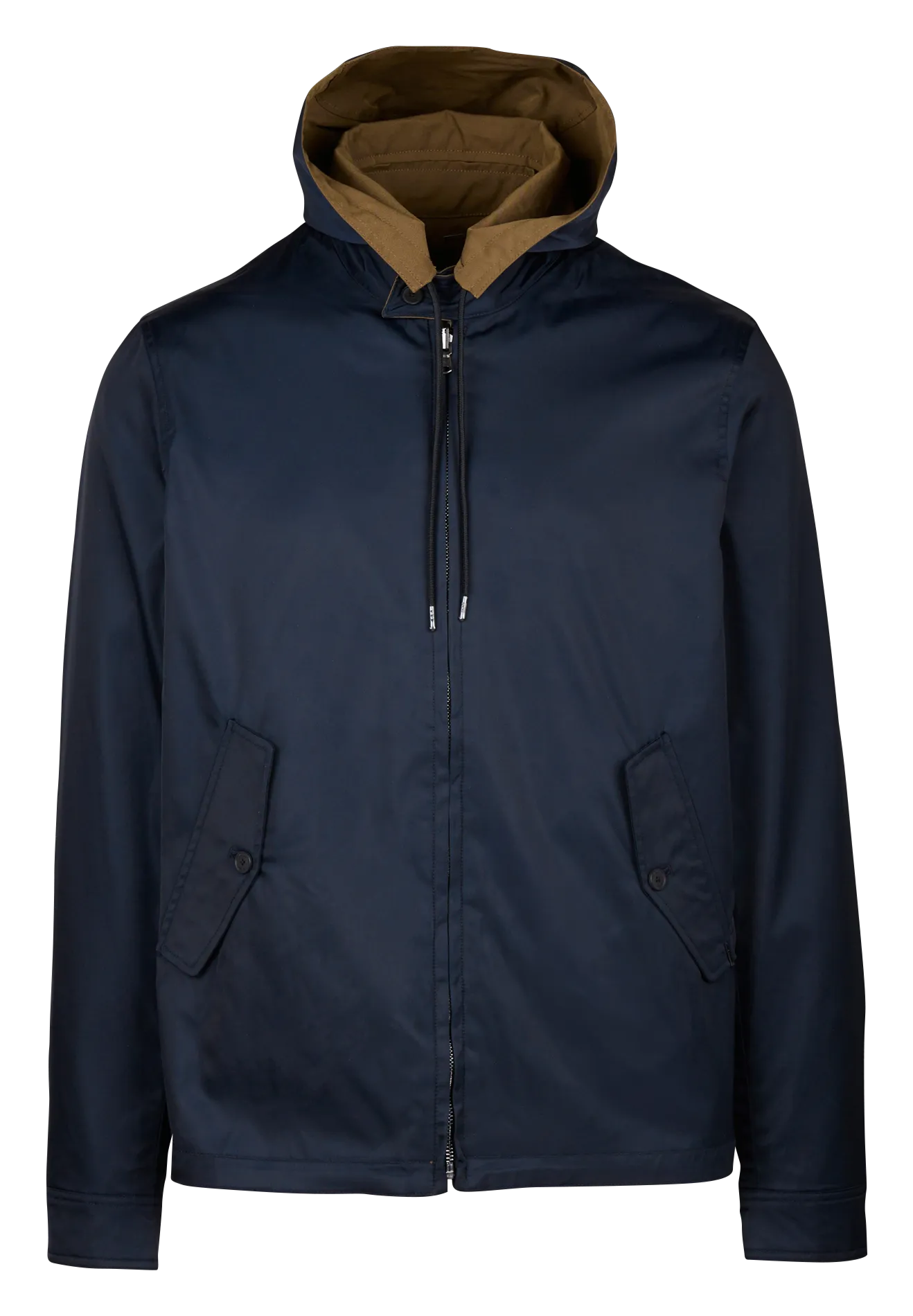 Chaqueta recta reversible en azul
