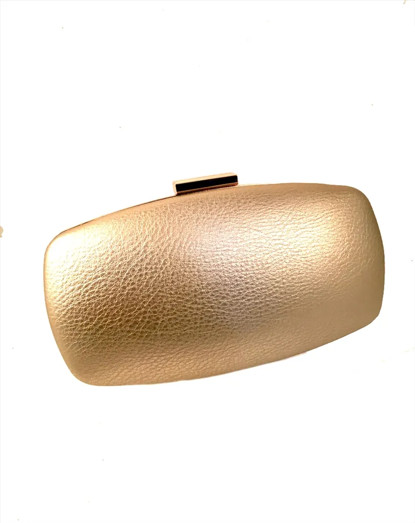 CLUTCH DORADO, EFECTO PIEL EN TEXTIL,  BOLSOS DE FIESTA