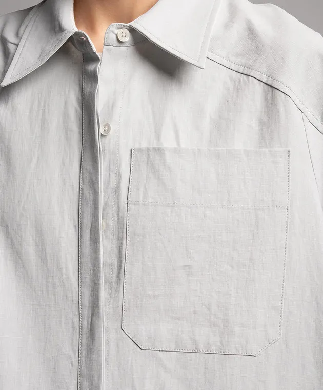 CO Blue linen shirt