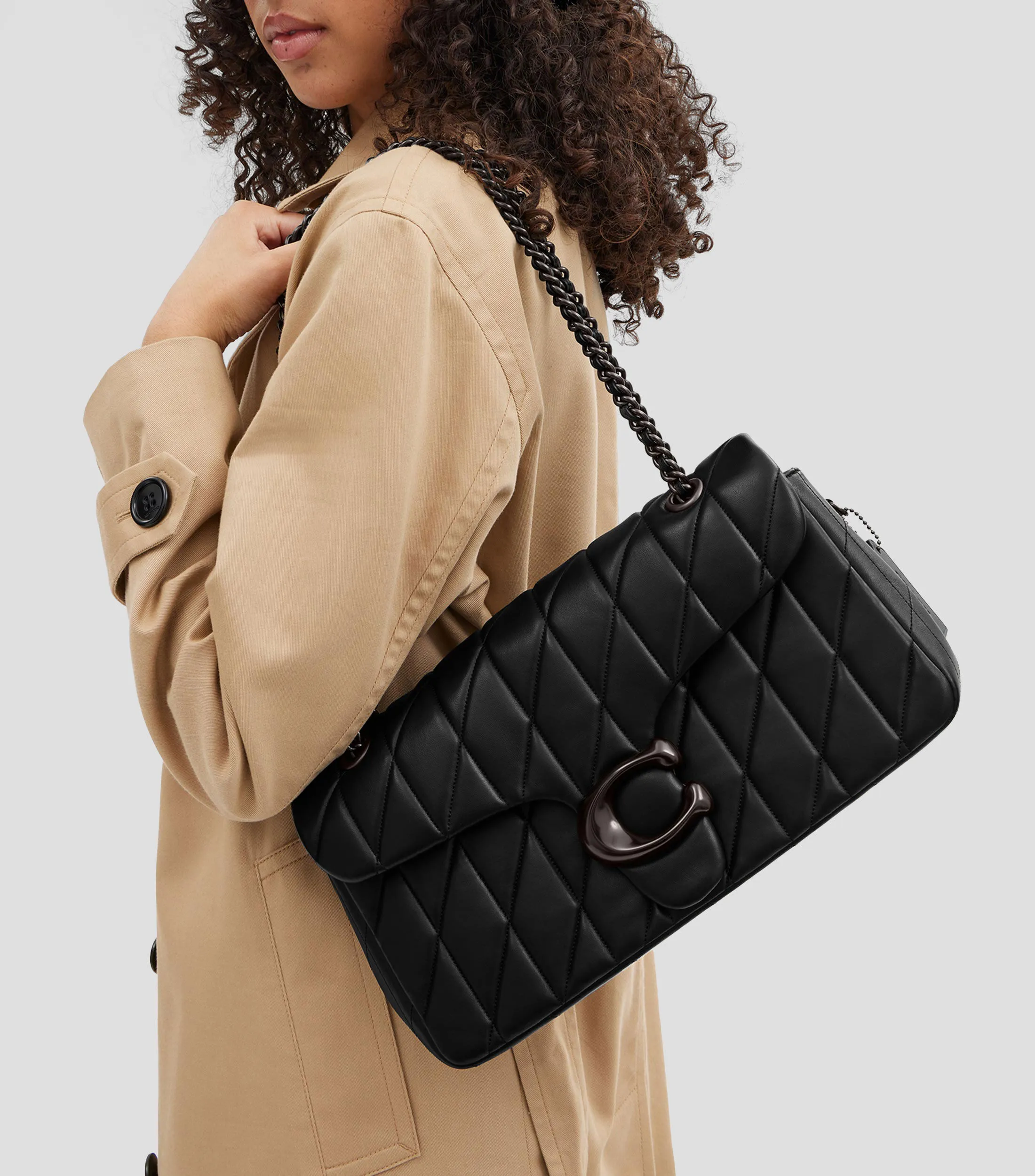 Coach Bolso Shoulder en Piel Tabby 23 con Logotipo Mujer