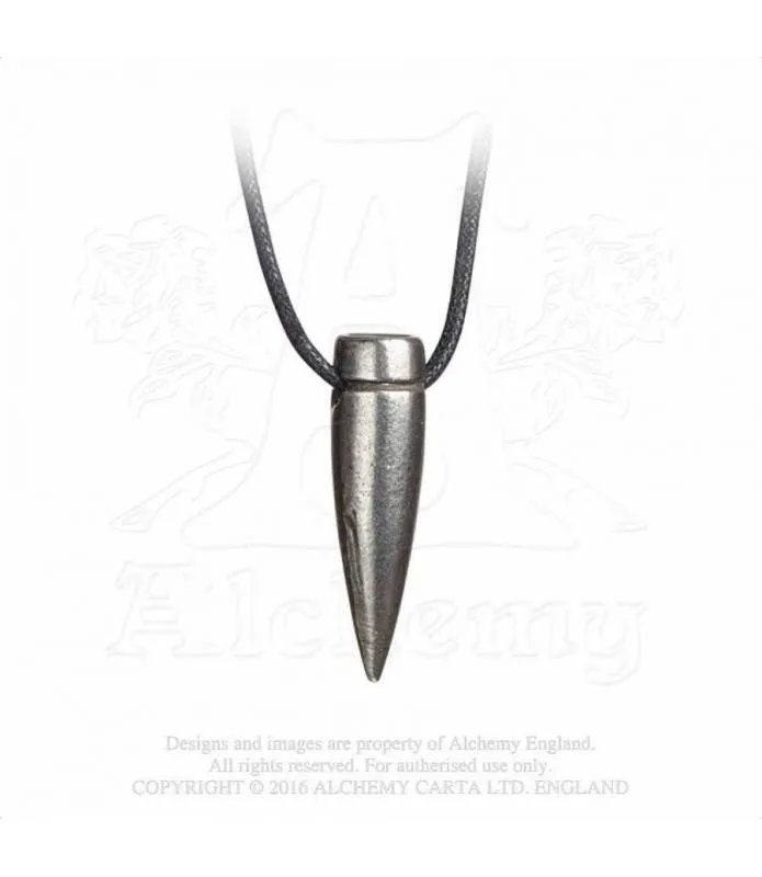Colgante bala WW1 grabado cordon ajustable Armageddon P778 by Alchemy