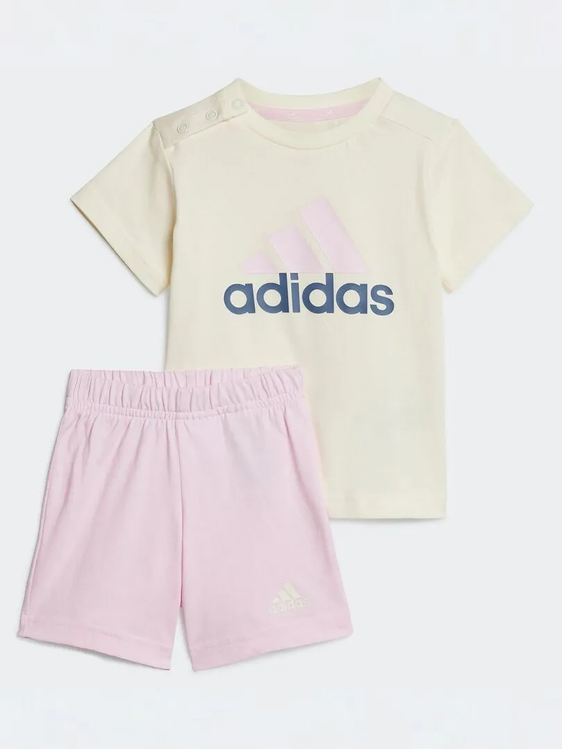 CONJUNTO DE CAMISETA + SHORT 'ADIDAS'  2 PIEZAS  ROSA