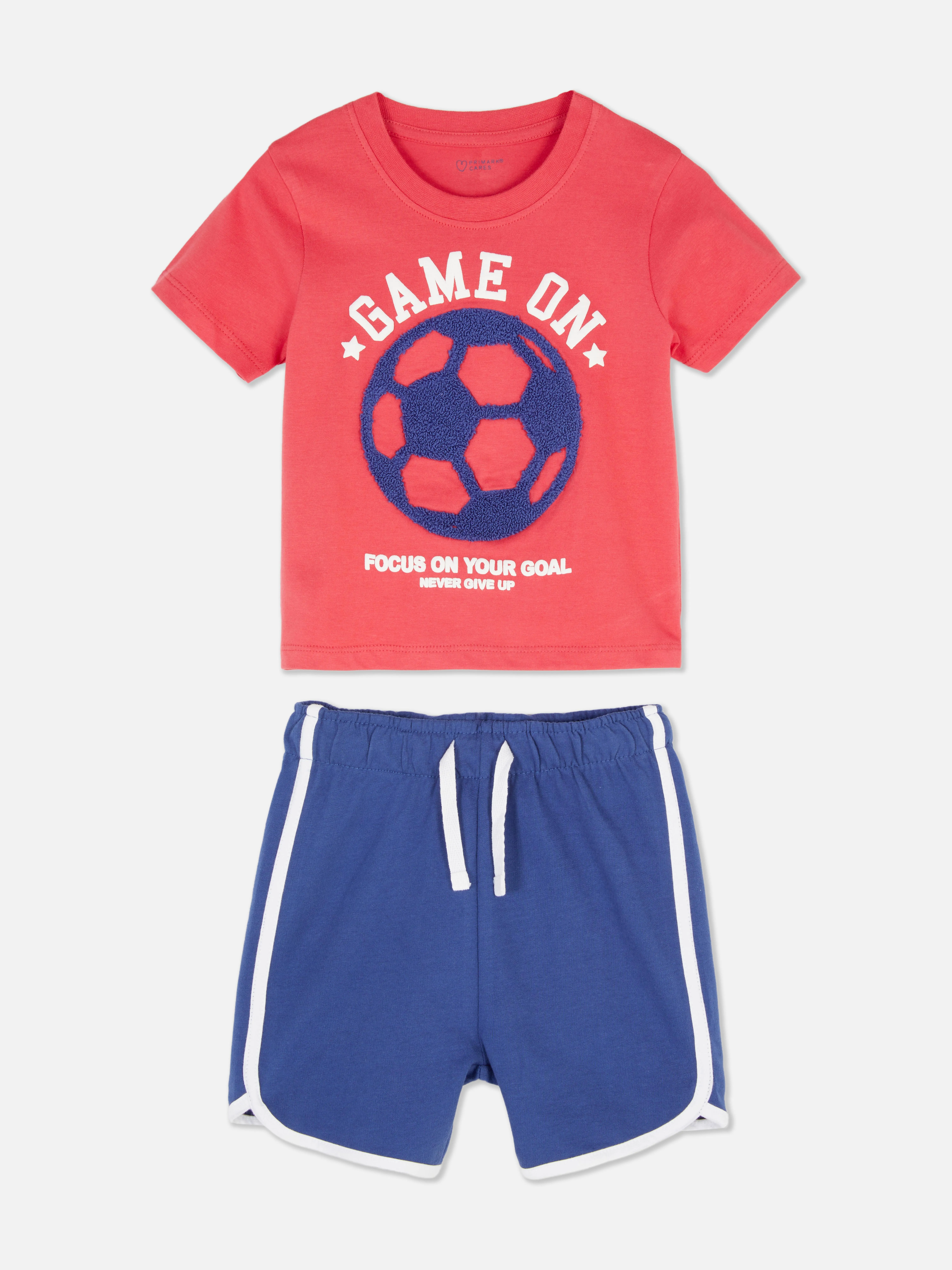 Conjunto de camiseta y pantalón corto de fútbol