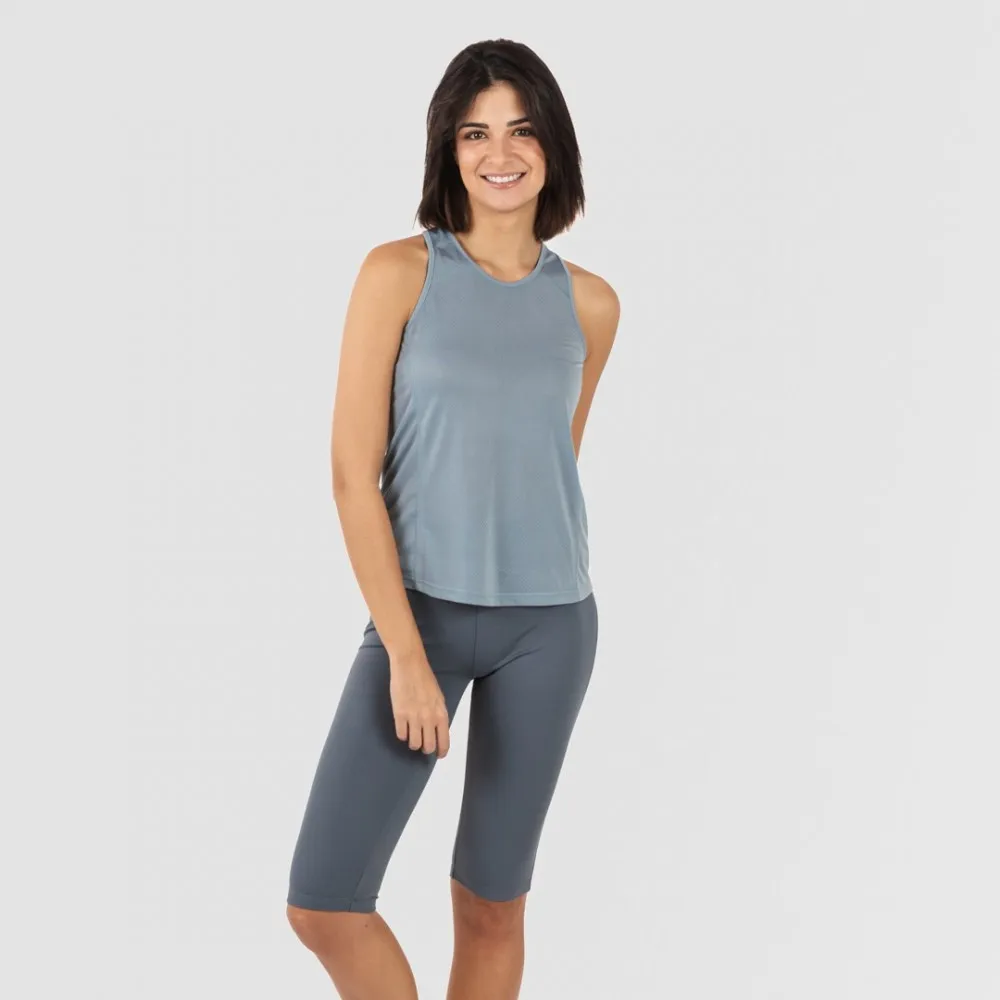CONJUNTO DEPORTIVO LEGGINGS CORTO MUJER INDIGO CLARO  OSCURO