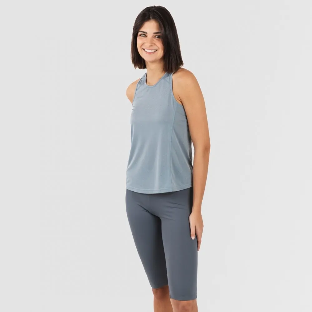 CONJUNTO DEPORTIVO LEGGINGS CORTO MUJER INDIGO CLARO  OSCURO