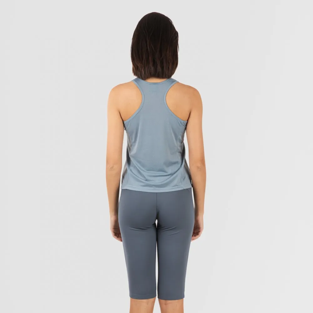 CONJUNTO DEPORTIVO LEGGINGS CORTO MUJER INDIGO CLARO  OSCURO