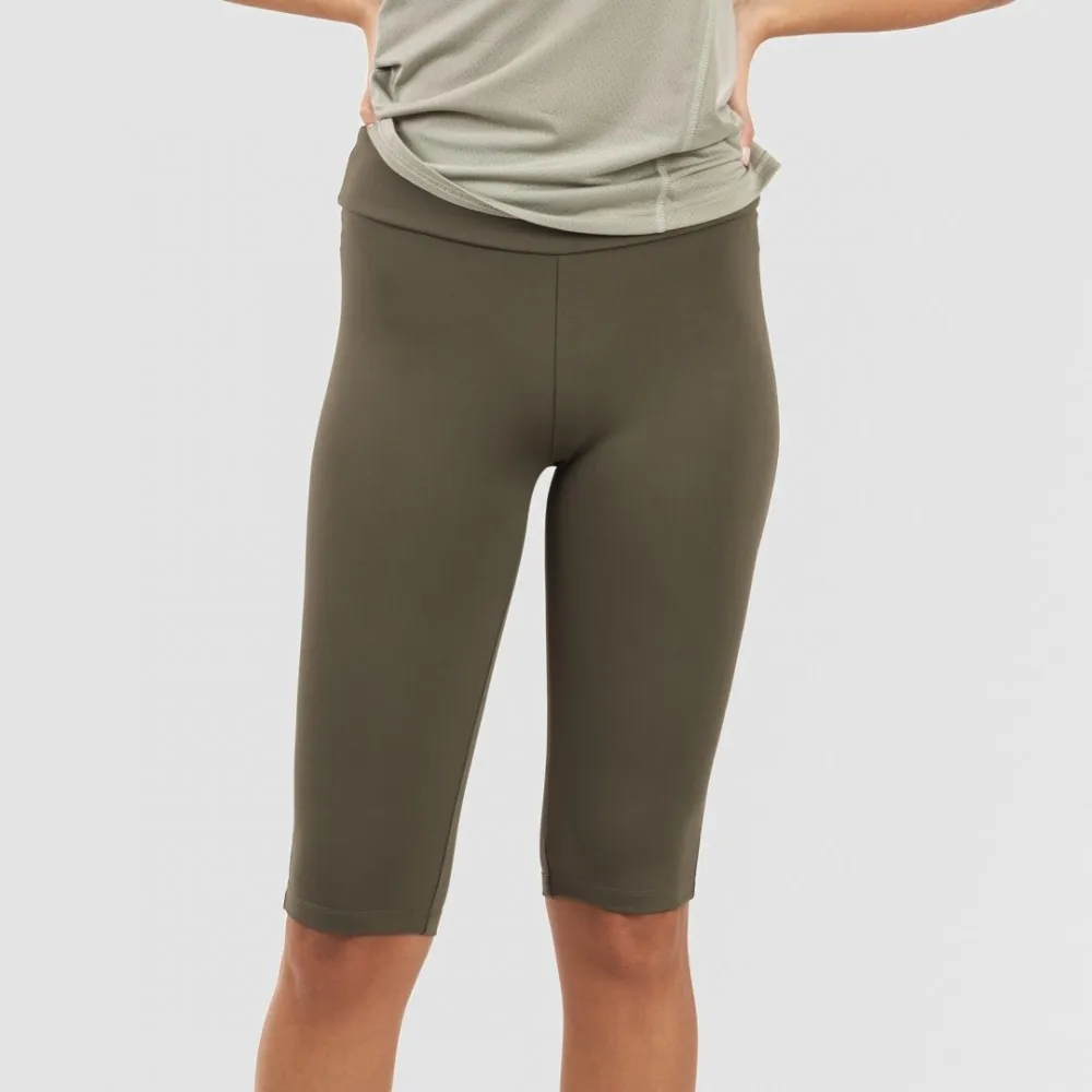 CONJUNTO DEPORTIVO LEGGINGS CORTO MUJER VERDE HOJA  VERDE CACERíA