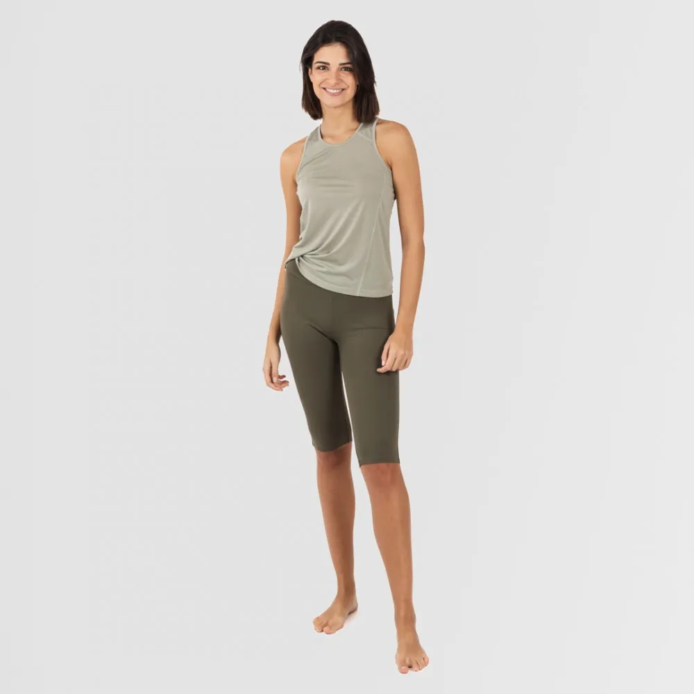 CONJUNTO DEPORTIVO LEGGINGS CORTO MUJER VERDE HOJA  VERDE CACERíA