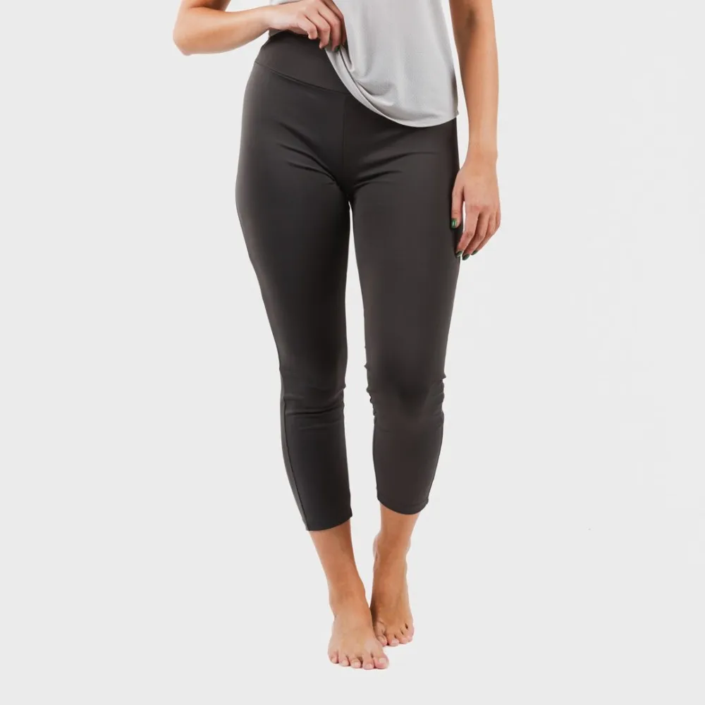 CONJUNTO DEPORTIVO LEGGINGS LARGO MUJER GRIS PERLA  MARENGO