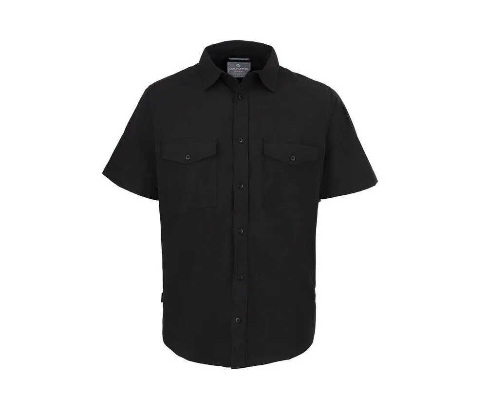 CRAGHOPPERS CES003  EXPERT KIWI SHORT SLEEVED SHIRT  BLACK