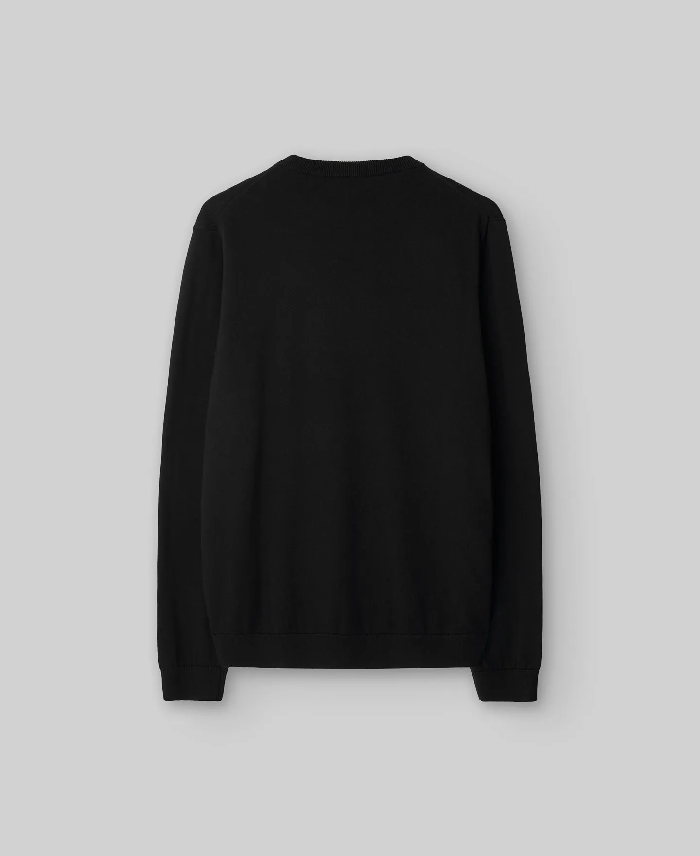 Crew neck cotton wool sweater man