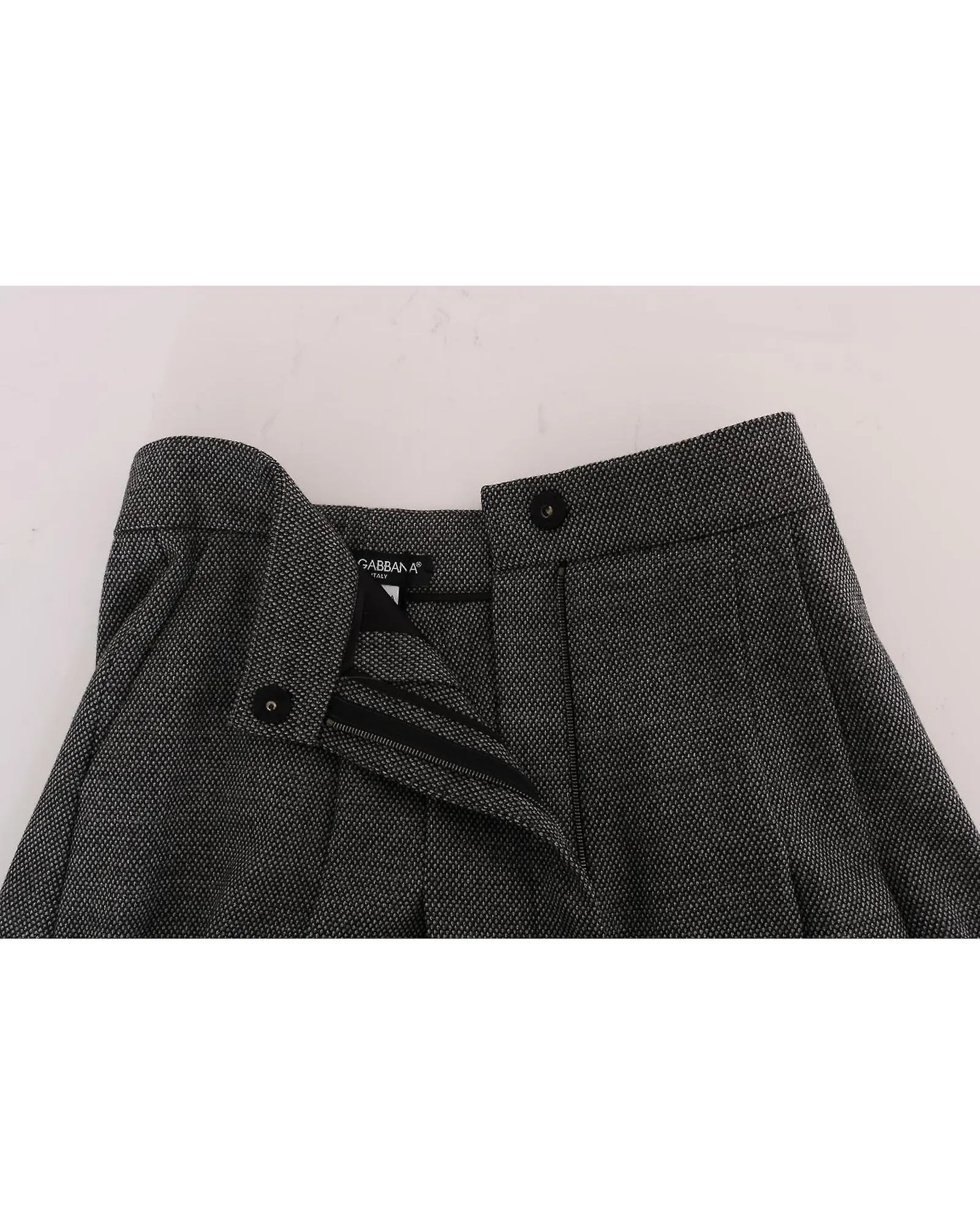 Dolce & Gabbana High Waist Wool Mini Shorts