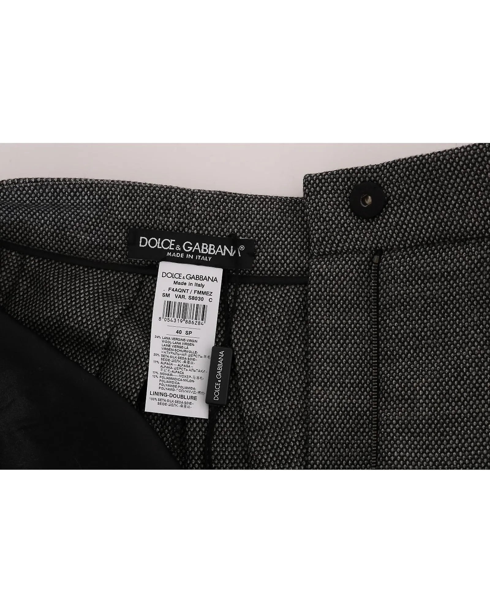 Dolce & Gabbana High Waist Wool Mini Shorts