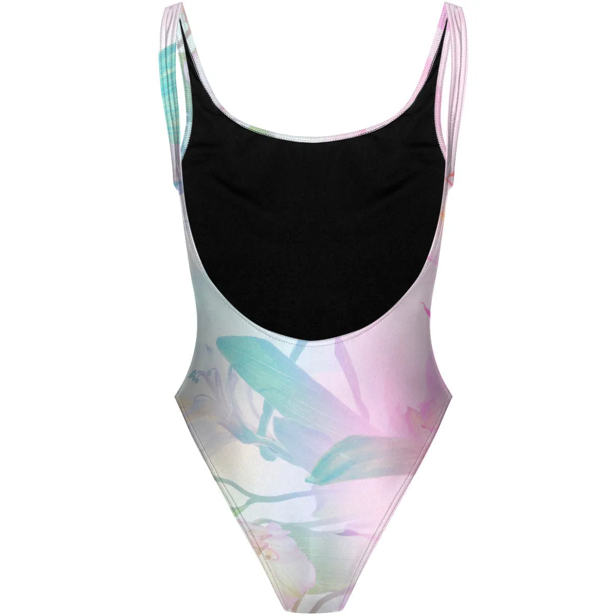 DREAMY PETALS  HIGH HIP ONE PIECE SWIMSUIT