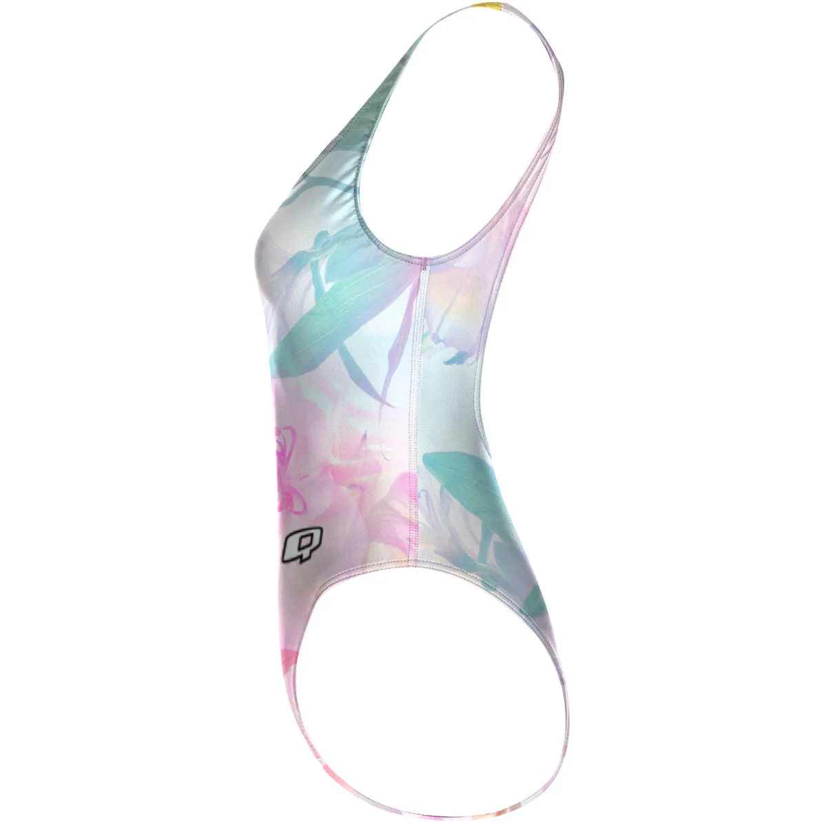DREAMY PETALS  HIGH HIP ONE PIECE SWIMSUIT