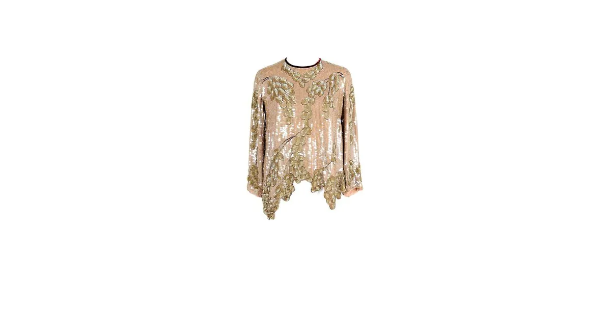 Dries Van Noten Parte superior Dorado 