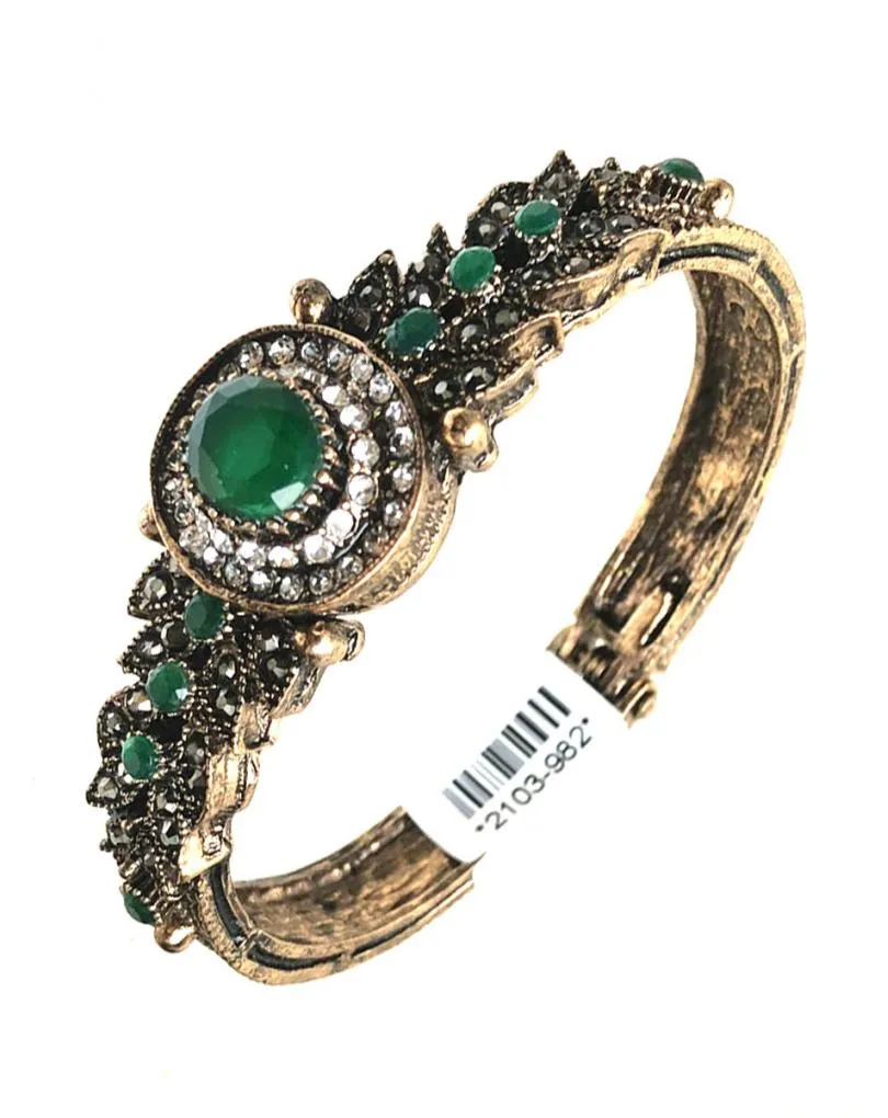 ELEGANTES PULSERAS VERDES REPLICA DE JOYAS ANTIGUAS OTOMANAS