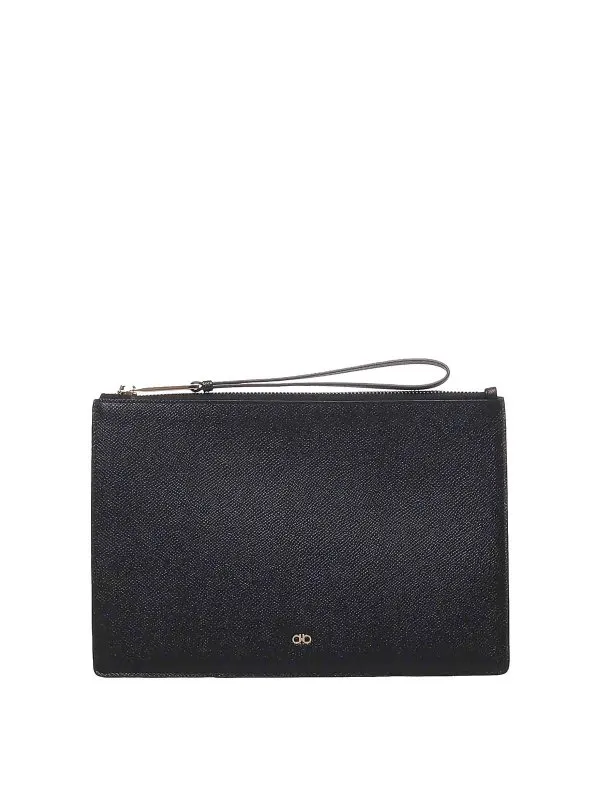 FERRAGAMO BOLSO CLUTCH  NEGRO