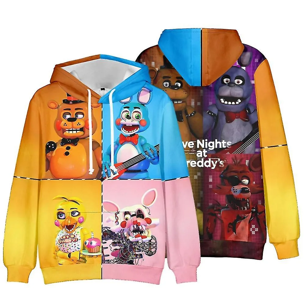 Five Nights At Freddy's 3d Print Sudaderas con capucha para niños Sudadera con capucha Fnaf Jersey de manga larga Tops Disfr