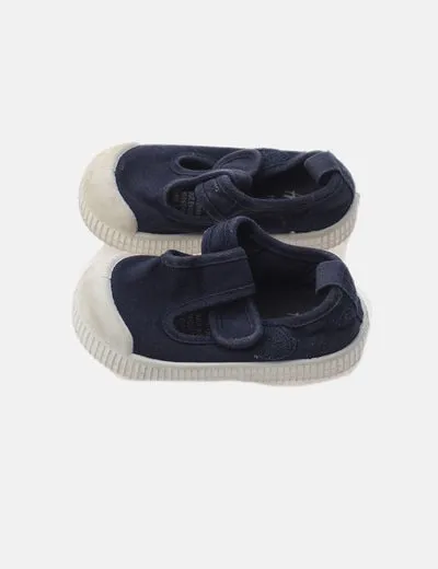 H&M Zapatilla azul marino combinada