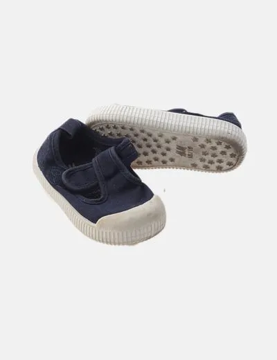 H&M Zapatilla azul marino combinada
