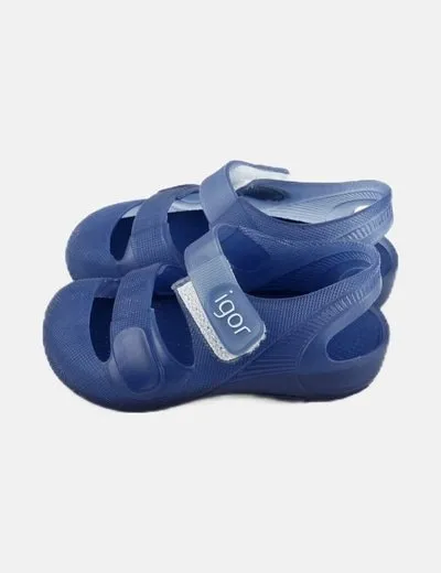 Igor Sandalia de goma azul
