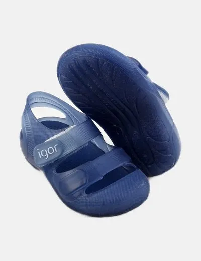 Igor Sandalia de goma azul