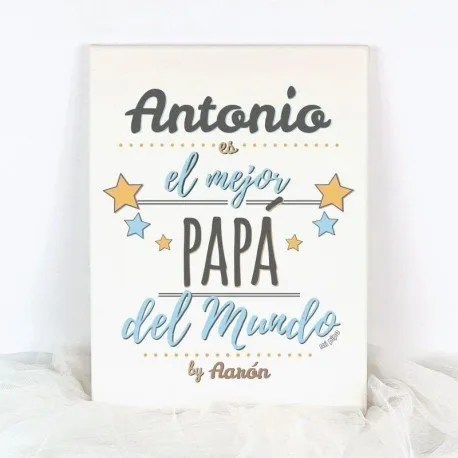 Lienzo EL Mejor Papá del Mundo