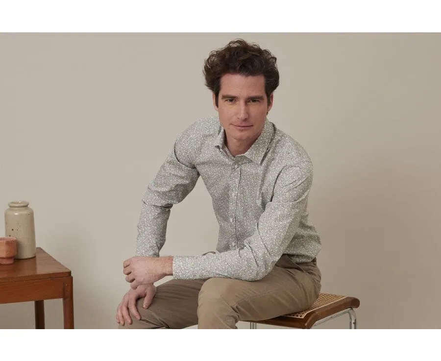 LIME GREEN & RED PRINTED SHIRT  SYMPHORIEN