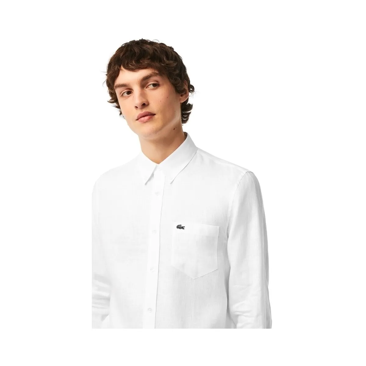 LINEN CASUAL SHIRT  BLANC