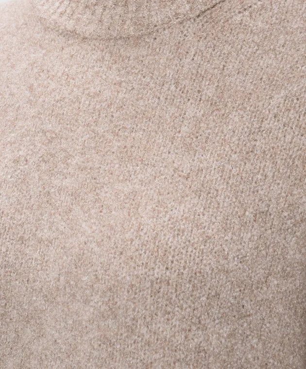 LISA YANG Ninni beige melange sweater with cashmere