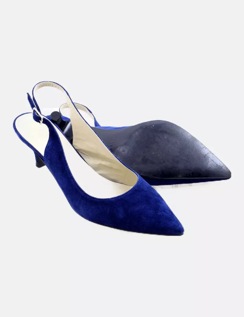 Lorena Zapato azul ante