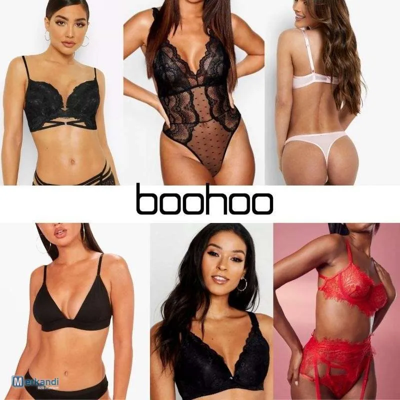 Lote de Ropa interior y lencería de mujer marca Boohoo Al por mayor online