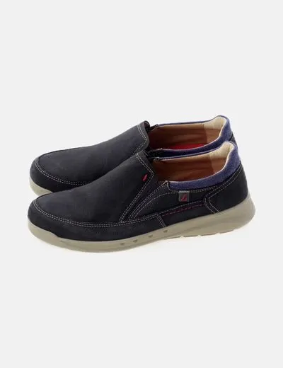 Luisetti Zapato azul combinado