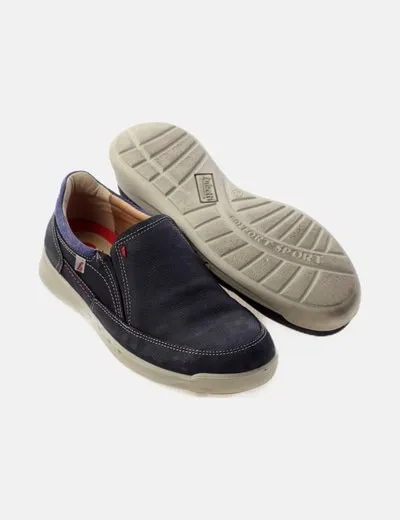 Luisetti Zapato azul combinado