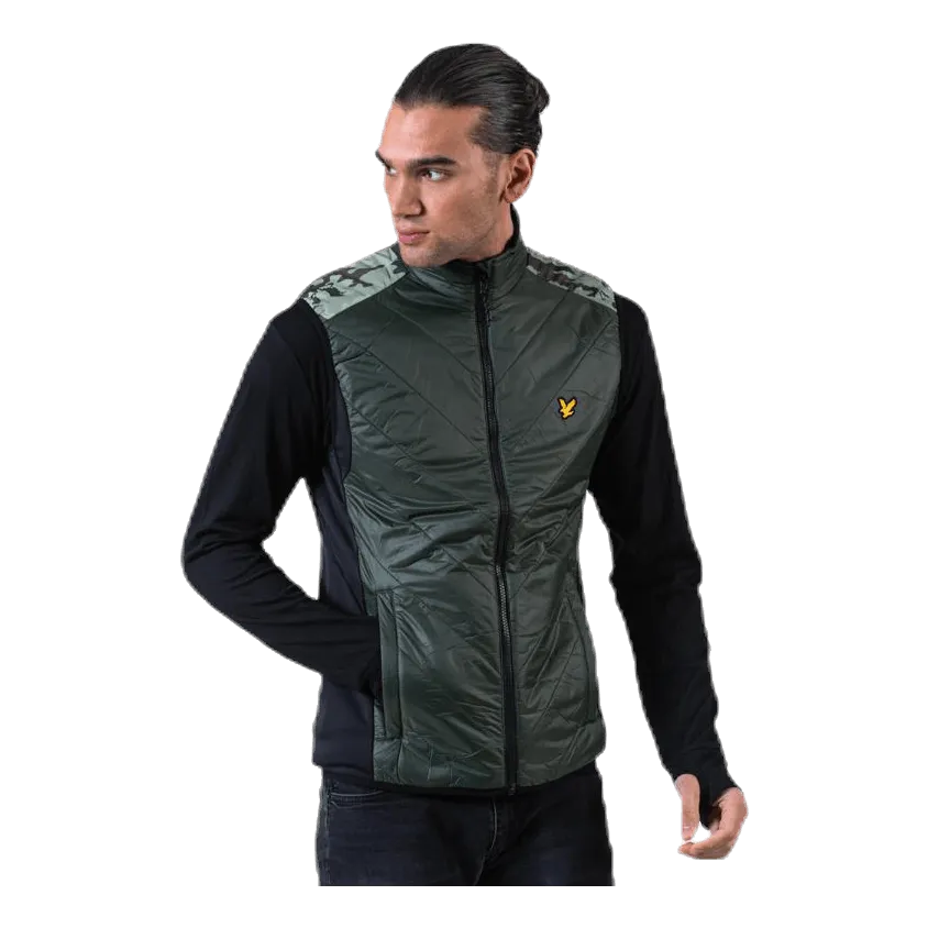 Lyle&scott Brandon Chevron Gilet Green