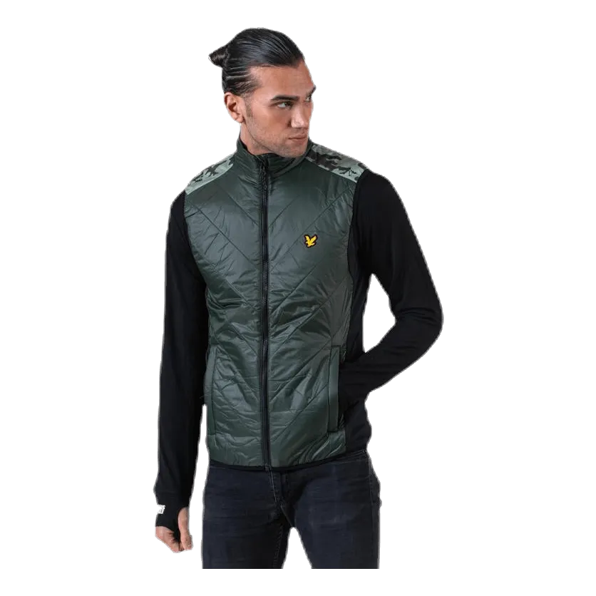 Lyle&scott Brandon Chevron Gilet Green